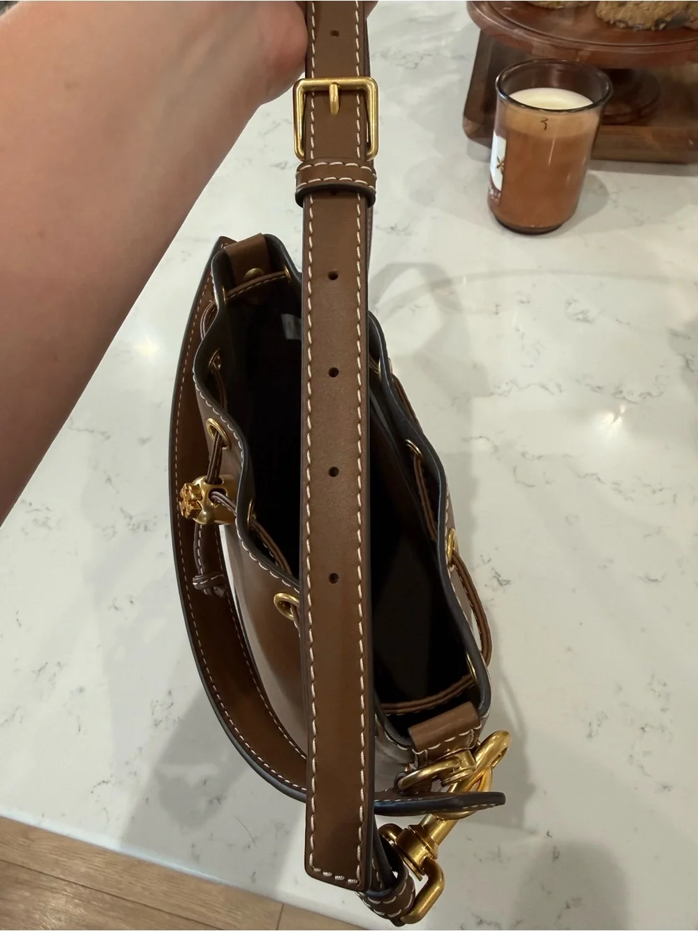 Tory Burch T Monogram Bucket Bag